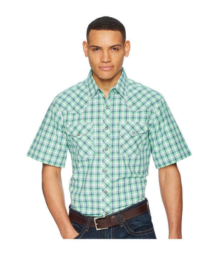 Wrangler - Short Sleeve 20x Competition Ac Shirt Plaid