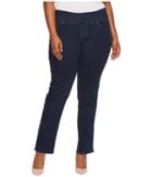 Jag Jeans Plus Size - Plus Size Peri Pull-on Straight Butter Denim In Ink