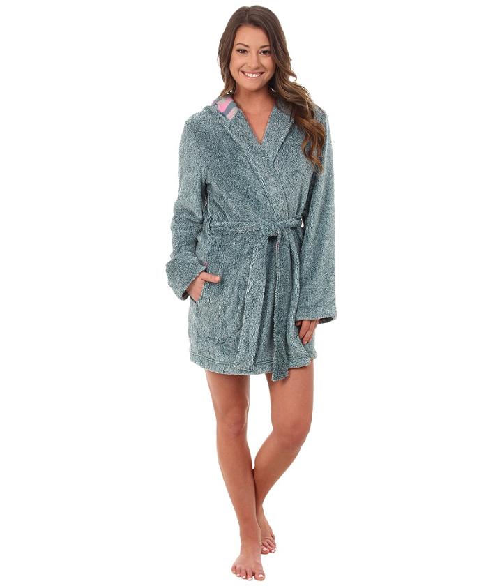 Jane &amp; Bleecker - Two-tone Plush Flannel Robe 3541069