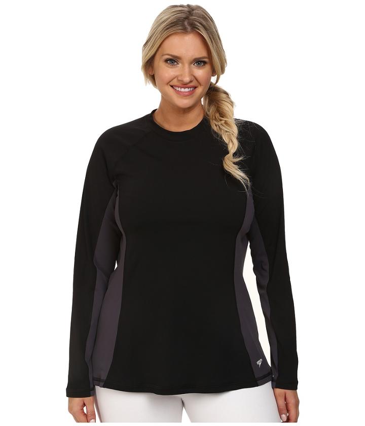 Speedo Plus Size Long Sleeve Rashguard