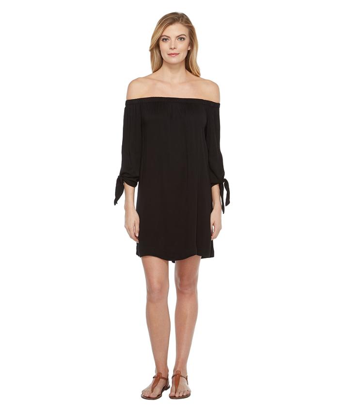 Michael Stars - Romy Rayon Off Shoulder Tie Sleeve Dress