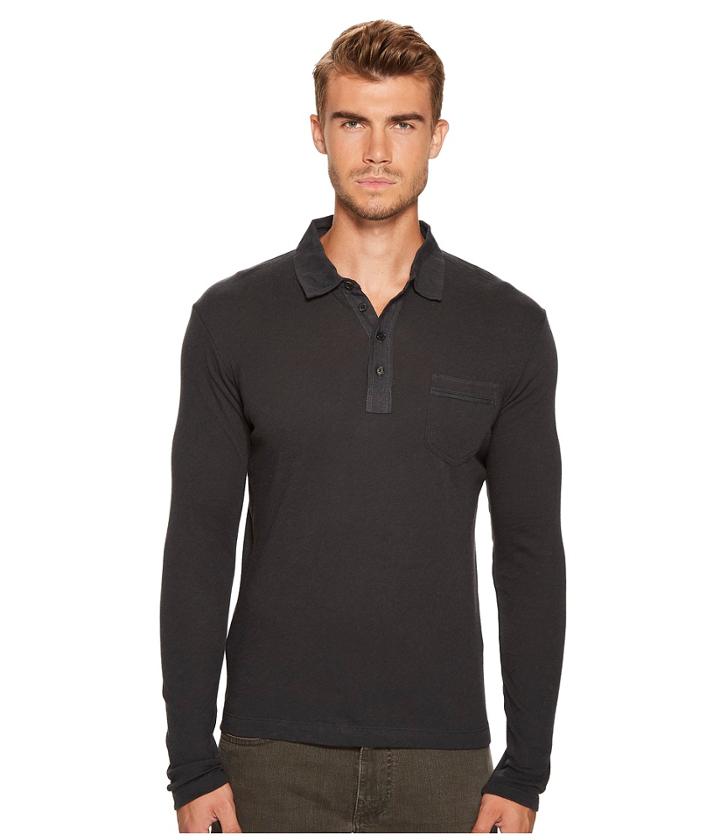 Billy Reid - Long Sleeve Cashmere Blend Polo