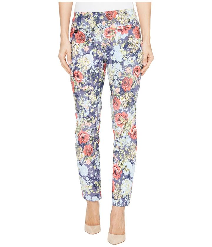 Lisette L Montreal - Rose Daisy Jacquard Ankle Pants