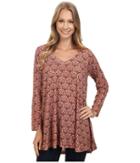 Nally &amp; Millie - Retro Paisley V-neck Tunic