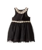 Nanette Lepore Kids - Matte Satin With Sequin Lurex Trim And Tulle Bottom