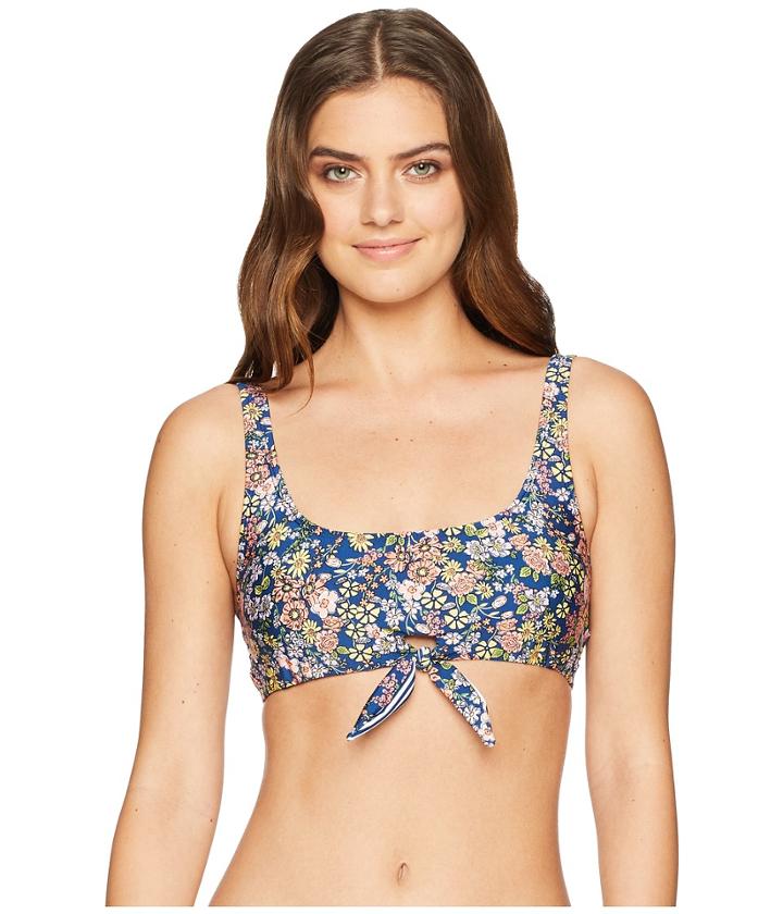 Kenneth Cole - Twinning Floral Over The Shoulder Crop Top