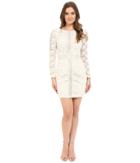 Adelyn Rae - Long Sleeve V Back Sheath Dress