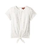 7 For All Mankind Kids - Short Sleeve Tie-front Tee