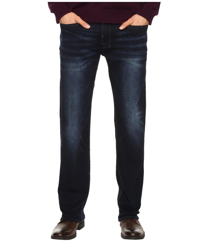 Buffalo David Bitton - Six Slim Straight Leg Jeans In Authentic And Deep Indigo