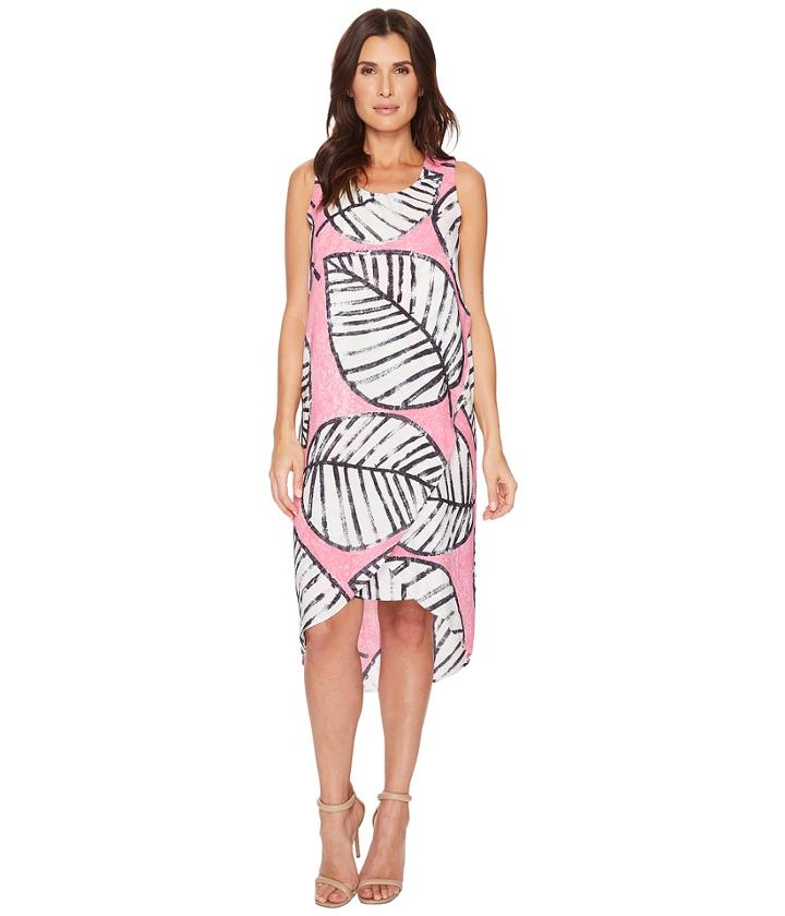 Nic+zoe - Etched Leaves Wrap Dress