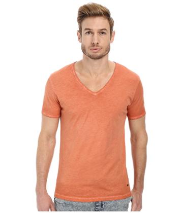 Boss Orange - Toulouse Fashion Fit Garment Dyed Jersey V-neck Tee