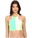 Body Glove - Borderline Zip Front Crop Top