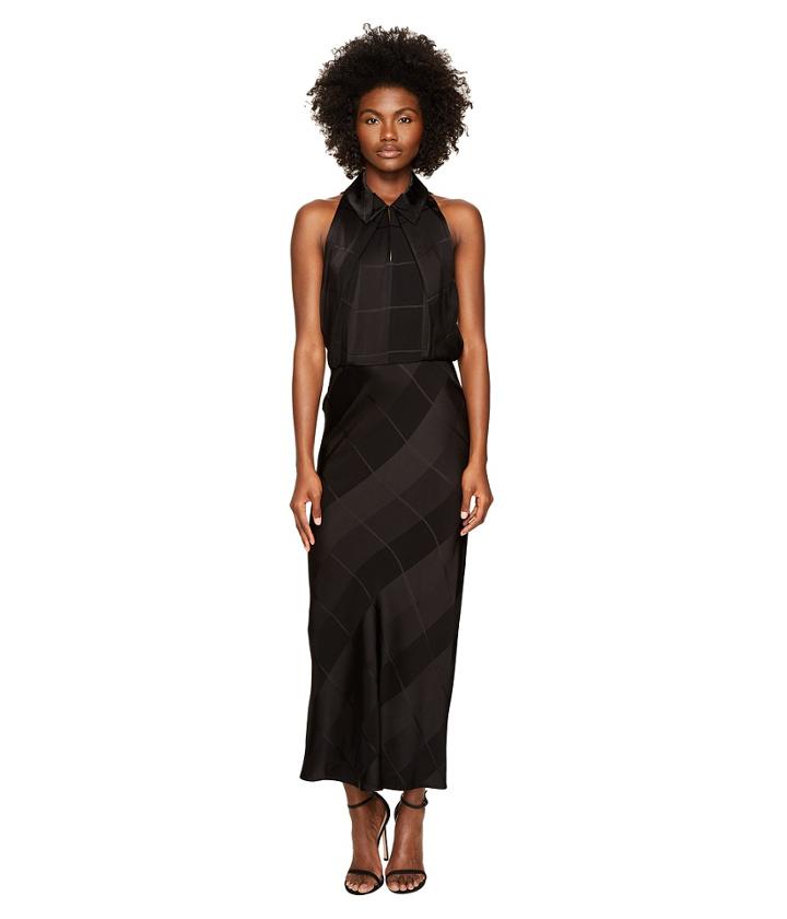 Zac Posen - Satin Crepe Jacquard Sleeveless Dress