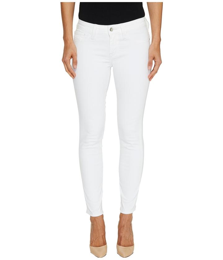 Mavi Jeans - Adriana Mid-rise Skinny Ankle In Super White