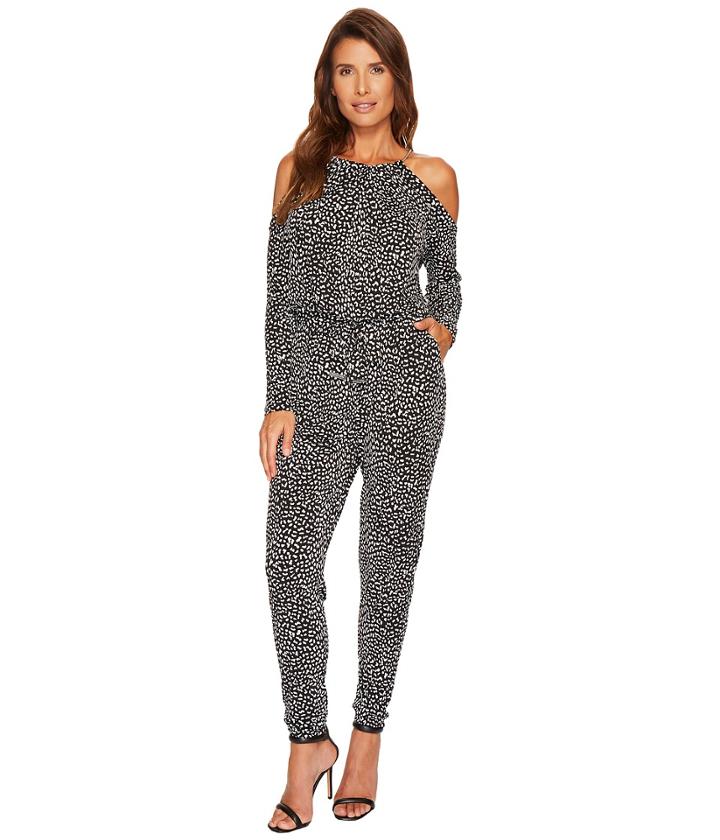 Michael Michael Kors - Cheetah Cold Shoulder Jumpsuit