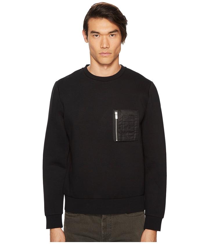 The Kooples - Athletic Sweatshirt W/ Leather Details