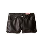 Blank Nyc Kids - Vegan Leather Detailed Shorts In Lace-up