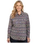 Roper - Plus Size 0448 Aztec Print Retro Shirt