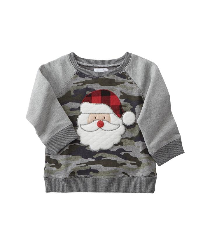 Mud Pie - Camo Santa Sweatshirt