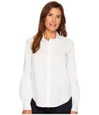 Calvin Klein - Half Pleat Button Front Blouse
