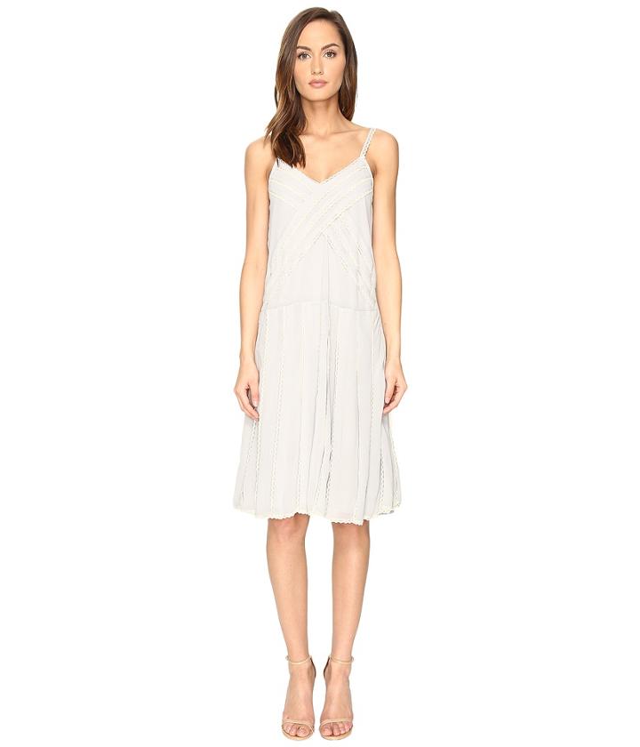 Red Valentino - Georgette And Lace Dress