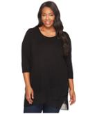 Vince Camuto Specialty Size - Plus Size 3/4 Sleeve Asymmetrical Top