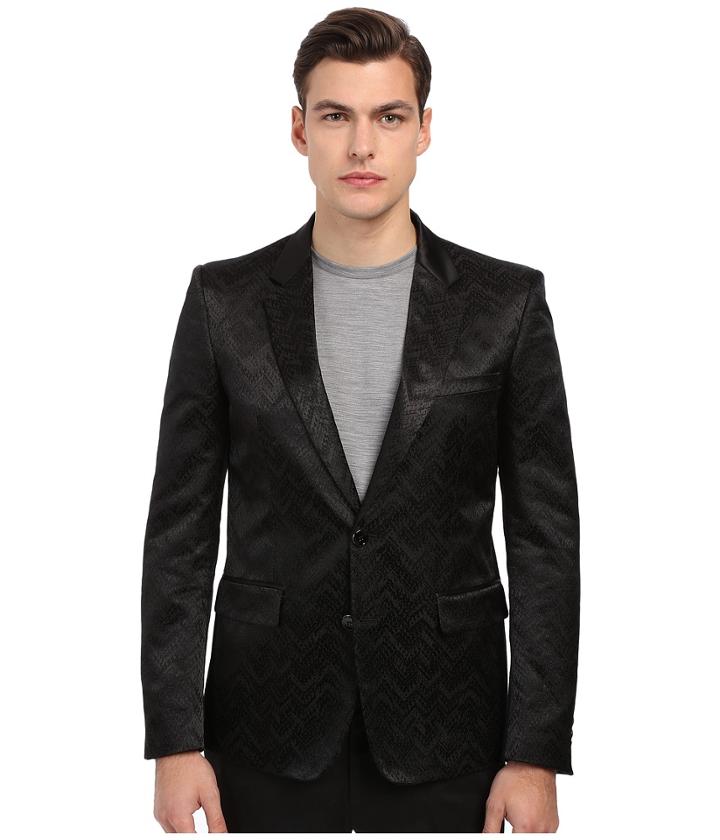 Just Cavalli - Chevron Chain Jacquard Dinner Jacket