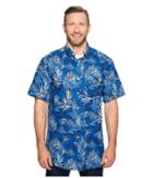 Nautica Big &amp; Tall - Big Tall Short Sleeve Tropical Print Woven Shirt