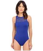 Lauren Ralph Lauren - Mesh Open-back One-piece