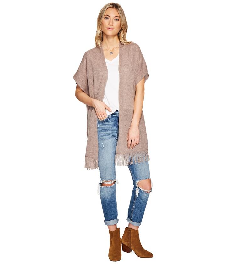 Lucky Brand - Fringe Poncho Sweater