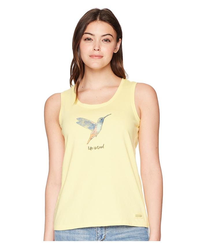 Life Is Good - Beautiful Hummingbird Sleeveless Crusher Tee