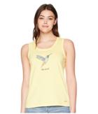 Life Is Good - Beautiful Hummingbird Sleeveless Crusher Tee