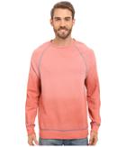 True Grit - Luxe-soft Indigo Stitch Terry Crew Neck Sweatshirt W/ Vintage Dye