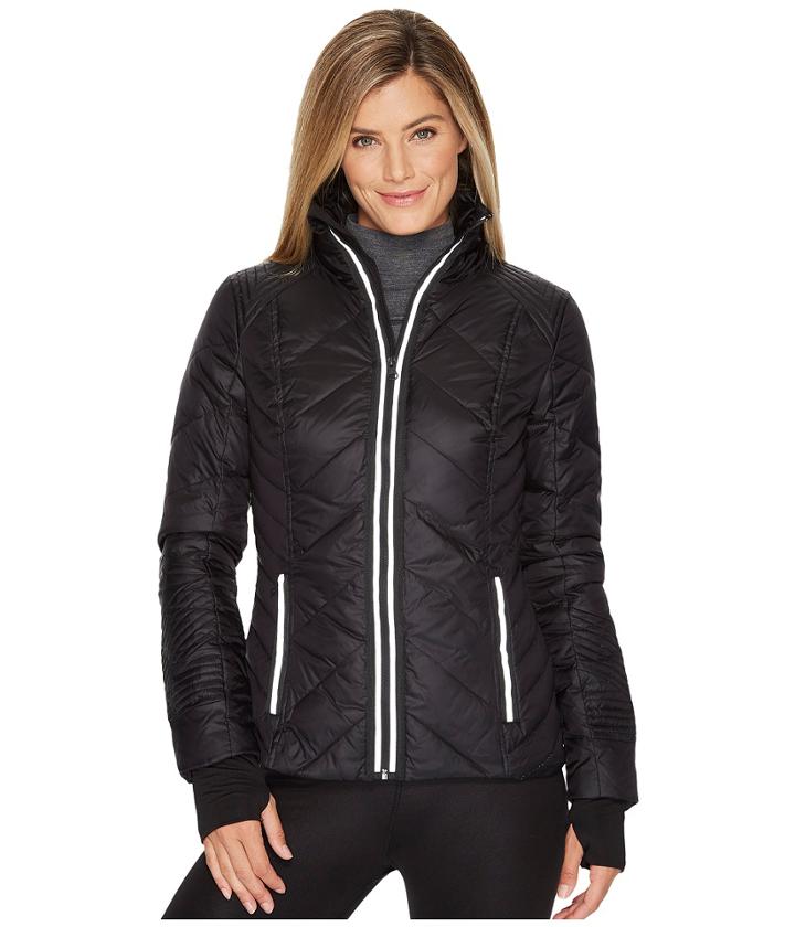 Blanc Noir - Puffer Jacket With Reflective Trim