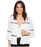 Jack By Bb Dakota - Doran Crinkle Rayone Jacket With Multicolor Ribbon Trim