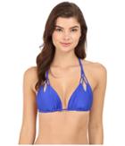 Luli Fama - Cosita Buena Reversible Zigzag Knotted Cut Triangle Top