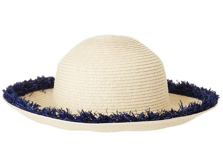 San Diego Hat Company - Pbm1042os Paperbraid W/ Pop Color Frayed Raffia
