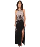 Gypsy05 - Halter Maxi Dress With High Slit