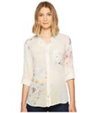 Dylan By True Grit - Chelsea Flower Long Sleeve Roll Tab Sleeve
