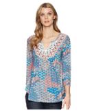 Roper - 1575 Printed Ity Jersey Peasant Top