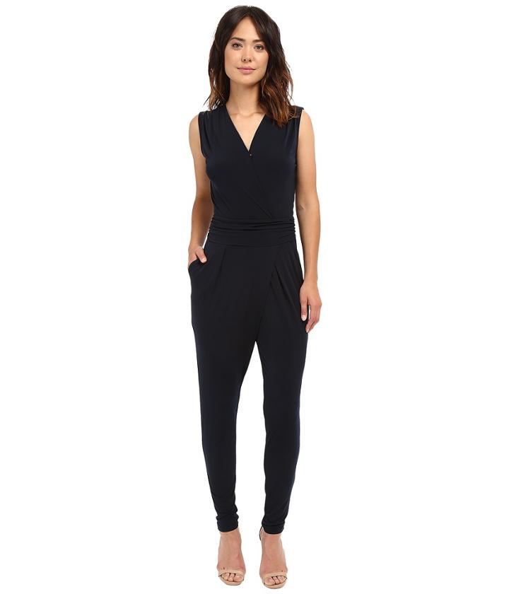 Michael Michael Kors - Solid Wrap Pleated Jummpsuit