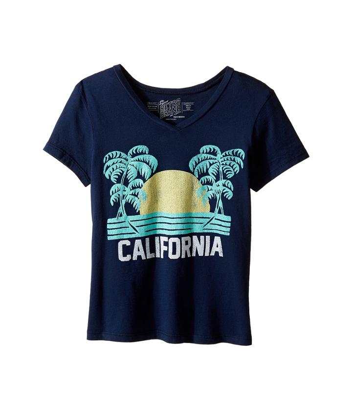 The Original Retro Brand Kids - California Short Sleeve V-neck Tee