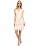 Tahari By Asl - V-neck All Over Lace Dress W/ Tiered Skirt