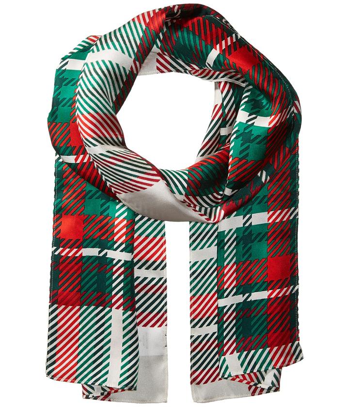 Echo Design - Graphic Plaid Silk Oblong Scarf