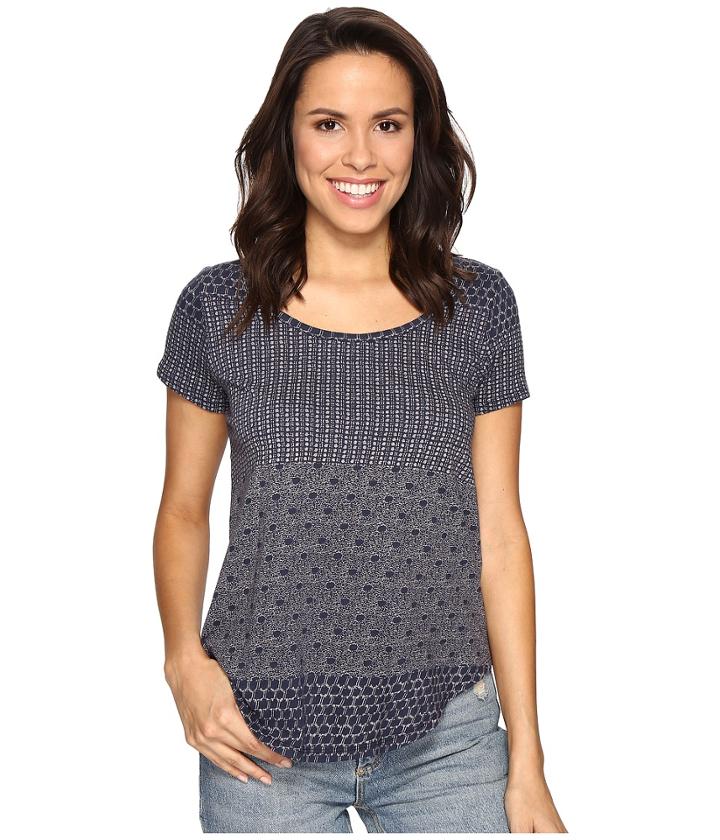 Lucky Brand - Indigo Ditsy Top