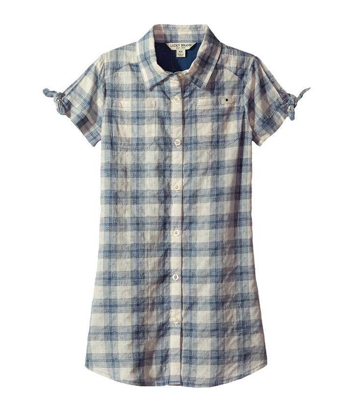 Lucky Brand Kids - Bree Dobby Plaid Dress