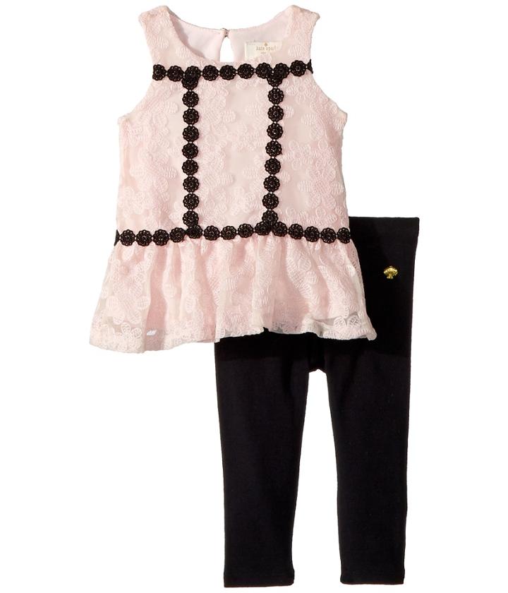 Kate Spade New York Kids - Floral Mesh Leggings Set