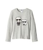 Karl Lagerfeld Kids - Long Sleeve Tee With Karl/choupette Graphic