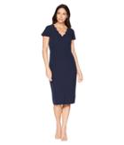 Maggy London - Dream Crepe Sheath Dress With Scallop Neck