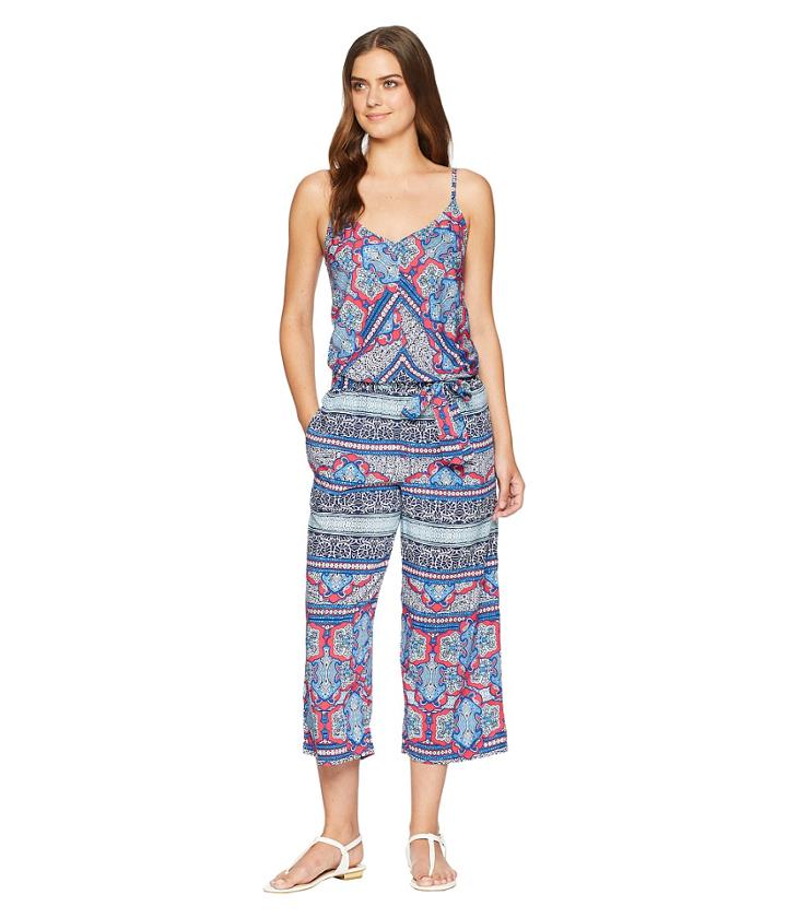 Tommy Bahama - Riviera Tile Crop Jumpsuit Cover-up